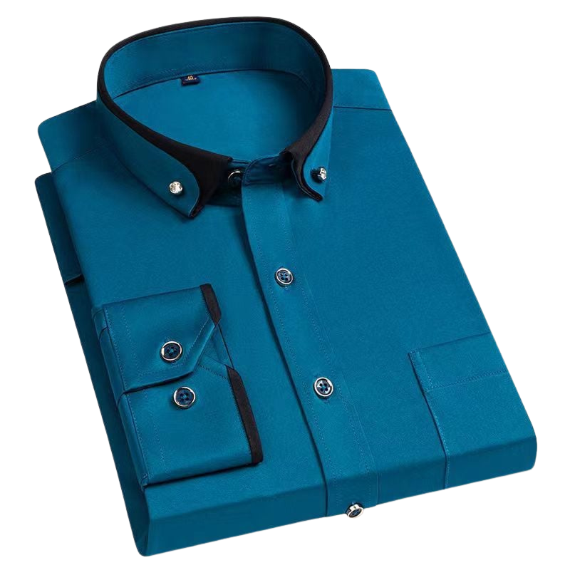 Koszula męska z kołnierzykiem kontrastowym 6