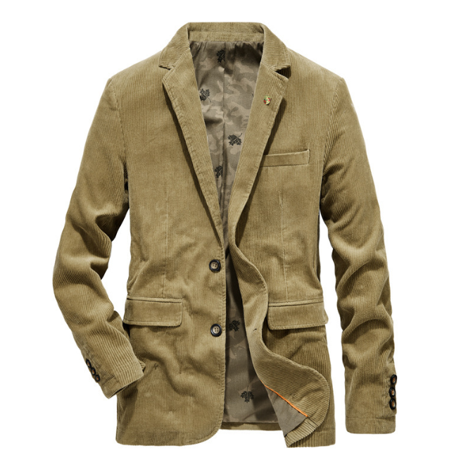 Marynarka sztruksowa męska | Dopasowany krój, swobodny 2