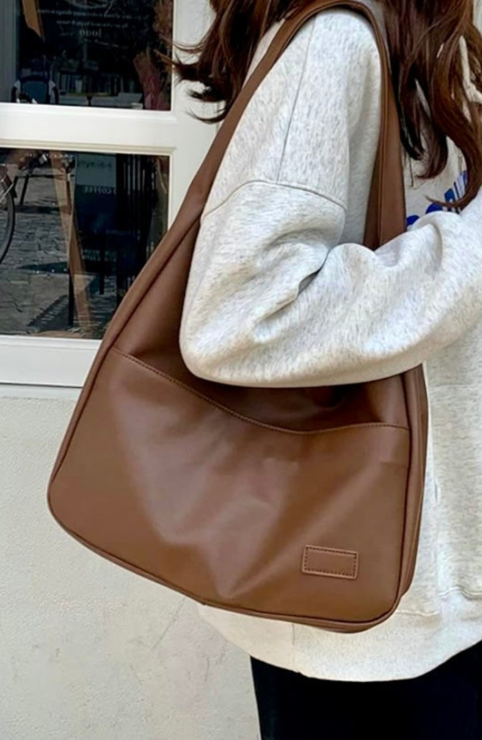 Minimalistyczna damska torba na ramię ze sztucznej skóry - elegancka torba na co dzień3