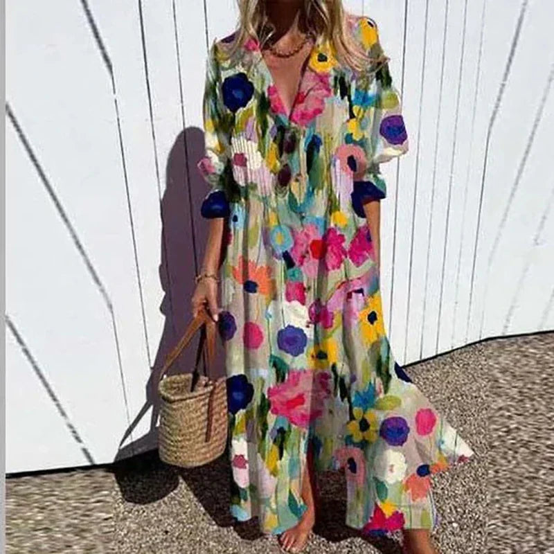Damska Sukienka Boho – Zwiewny Krój i Letnia Swoboda