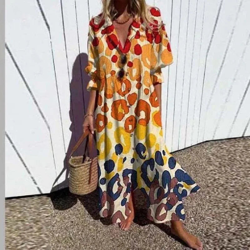 Damska Sukienka Boho – Zwiewny Krój i Letnia Swoboda
