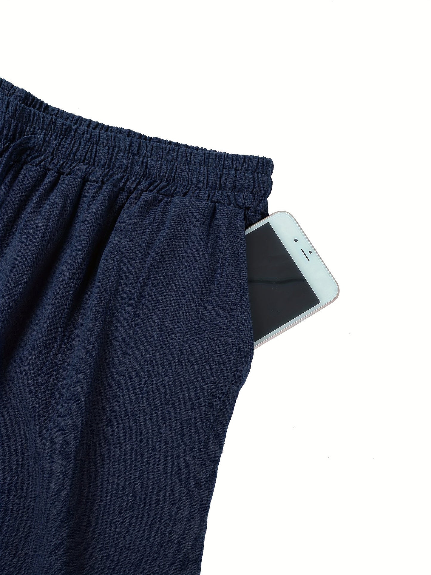 Spodnie męskie z elastycznym paskiem – wygodne i przewiewne na ciepłe dni