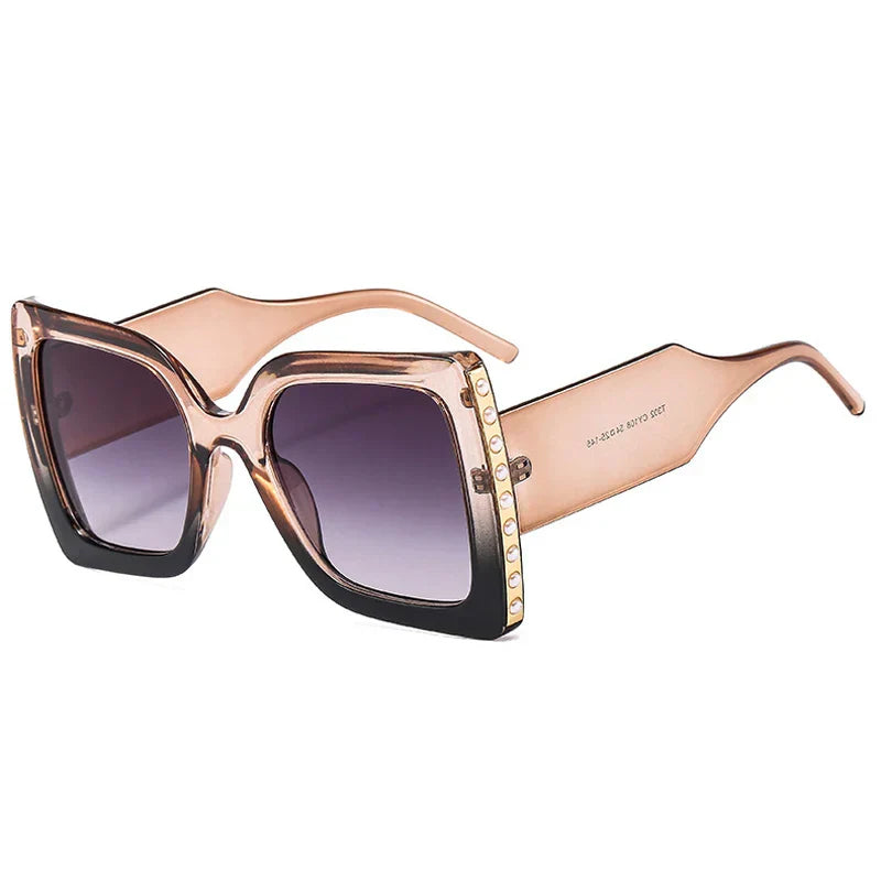 Damskie Okulary – Kwadratowe i ozdobne w eleganckim stylu