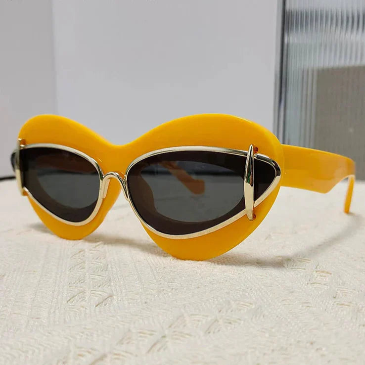 Damskie Okulary – Podwójny Montaż i Nowoczesna Elegancja