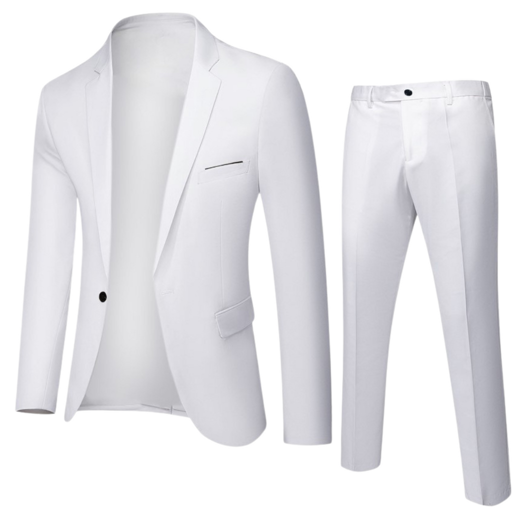 3-częściowy garnitur formalny z wyciętymi klapami dla mężczyzn 6