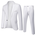 3-częściowy garnitur formalny z wyciętymi klapami dla mężczyzn 6