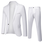 3-częściowy garnitur formalny z wyciętymi klapami dla mężczyzn 6