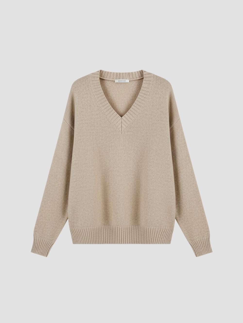 ALTHEVIA | DAMSKI SWETER Z DEKOLTEM W SEREK – MIĘKKA TEKSTURA I ELEGANCKA WSZECHSTRONNOŚĆ 1