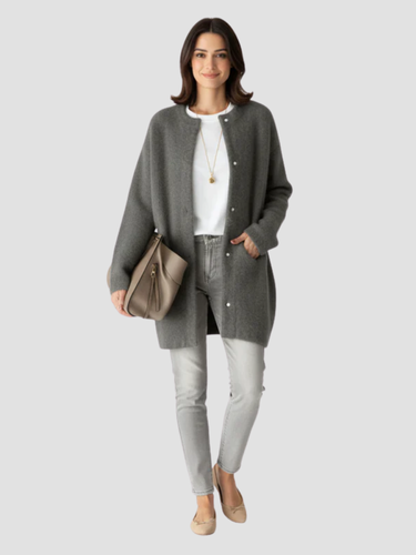 AMARANTA | DŁUGI DZIANINOWY KARDIGAN – LUŹNA I WSZECHSTRONNA ELEGANCJA 4