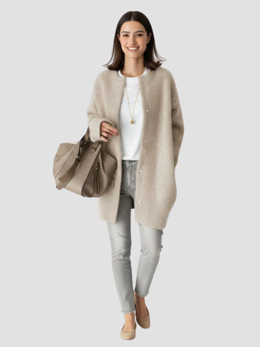 AMARANTA | DŁUGI DZIANINOWY KARDIGAN – LUŹNA I WSZECHSTRONNA ELEGANCJA 5