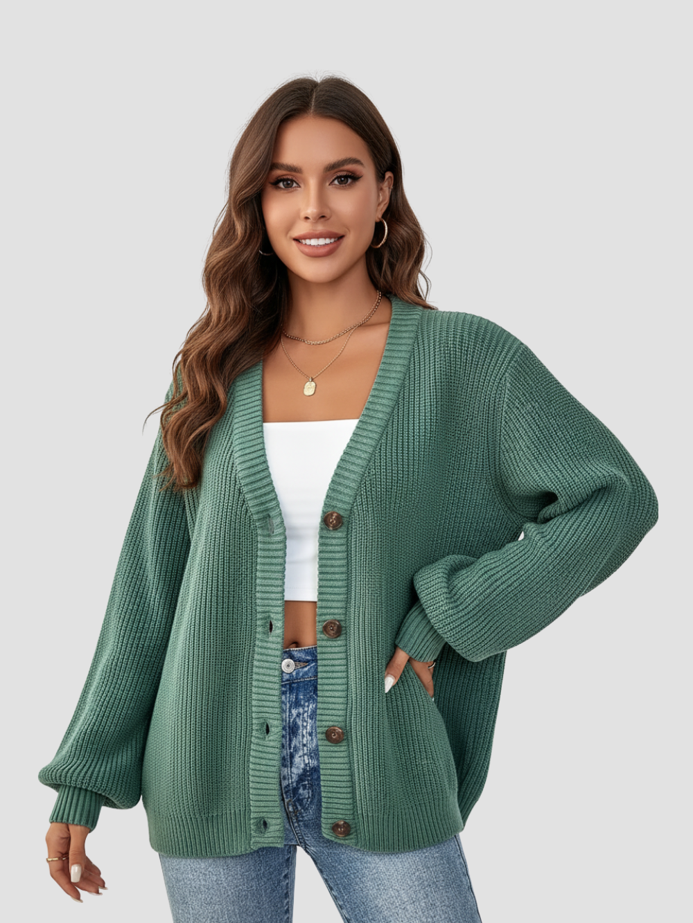 ARELISE | DAMSKI DZIANINOWY KARDIGAN – PRZYJEMNA TEKSTURA I NIEWYMUSZONY STYL 0