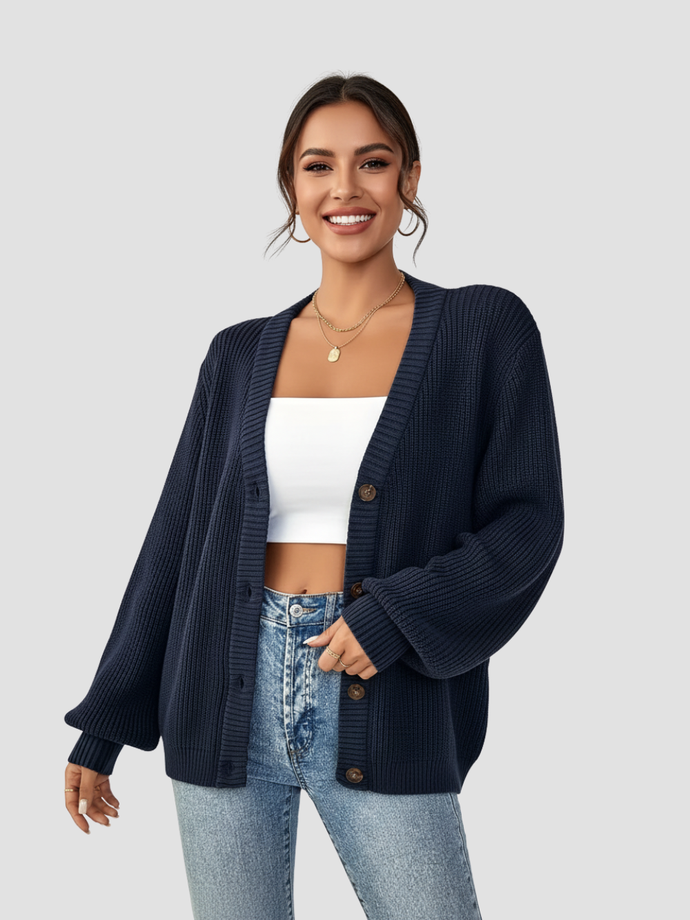 ARELISE | DAMSKI DZIANINOWY KARDIGAN – PRZYJEMNA TEKSTURA I NIEWYMUSZONY STYL 6