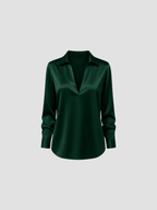 AURELIA | BLUZKA SATYNOWA | PŁYNNA WYRAFINOWANOŚĆ I PONADCZASOWY STYL 1