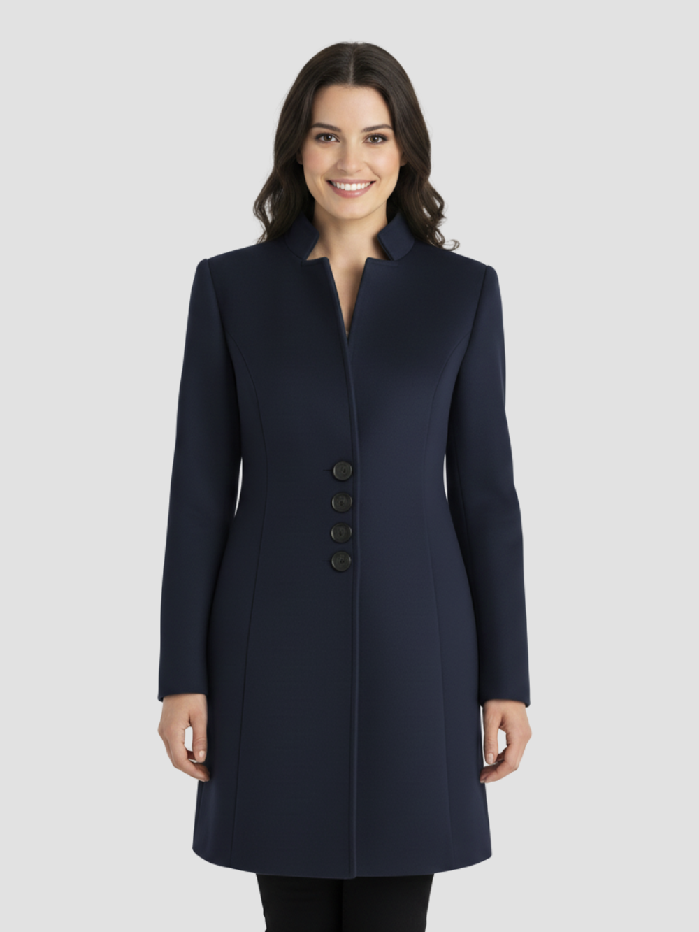 AVARIENNE | DŁUGI PŁASZCZ DAMSKI – PONADCZASOWA WYRAFINOWANA ELEGANCJA W KAŻDYM DETALU 4