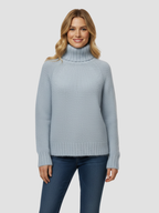 AVERLISE | DAMSKI SWETER Z WYSOKIM KOŁNIERZEM – CIEPŁO, WYGODA I ELEGANCKA SYLWETKA 0