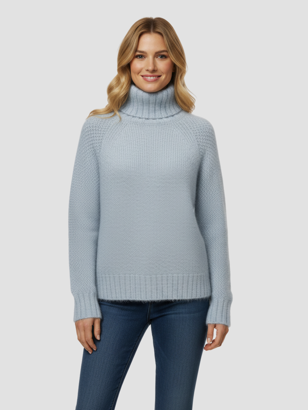 AVERLISE | DAMSKI SWETER Z WYSOKIM KOŁNIERZEM – CIEPŁO, WYGODA I ELEGANCKA SYLWETKA 0