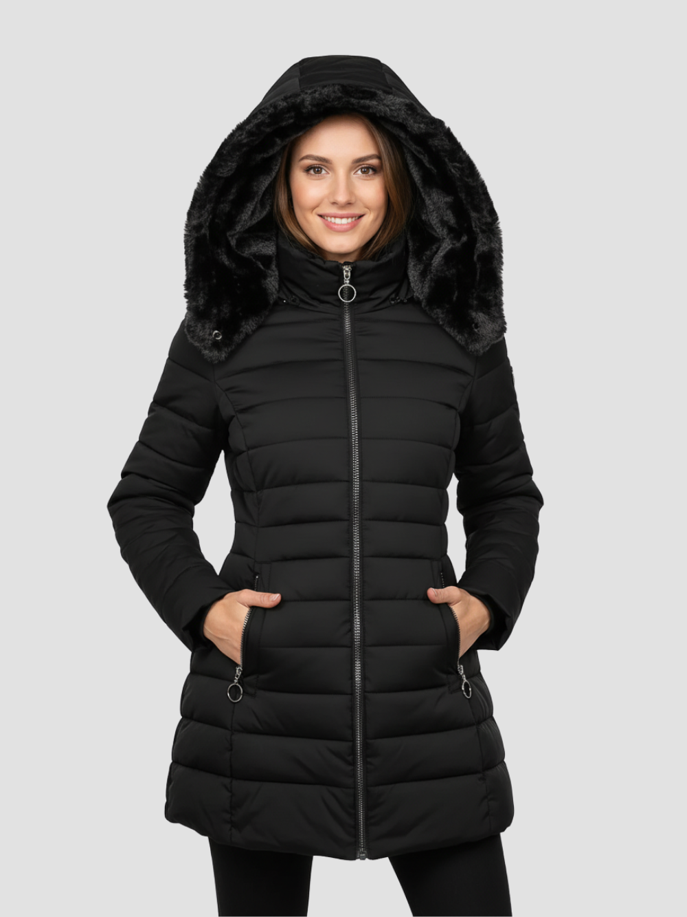 AVERLUNA | DŁUGI PŁASZCZ DAMSKI – MIĘKKA PODSZEWKA I WYRAFINOWANY STYL 0