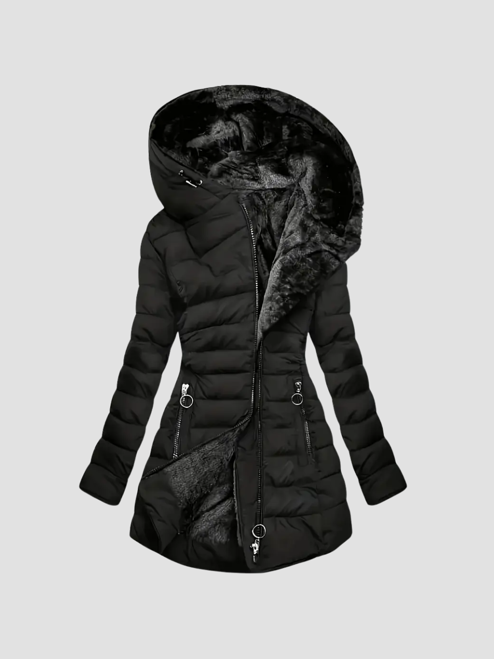 AVERLUNA | DŁUGI PŁASZCZ DAMSKI – MIĘKKA PODSZEWKA I WYRAFINOWANY STYL 1