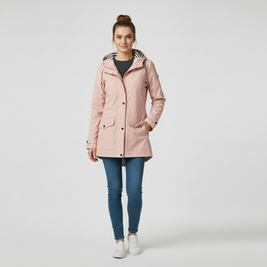 Aurora | Kurtka przeciwdeszczowa z poliestru z kapturem 9
