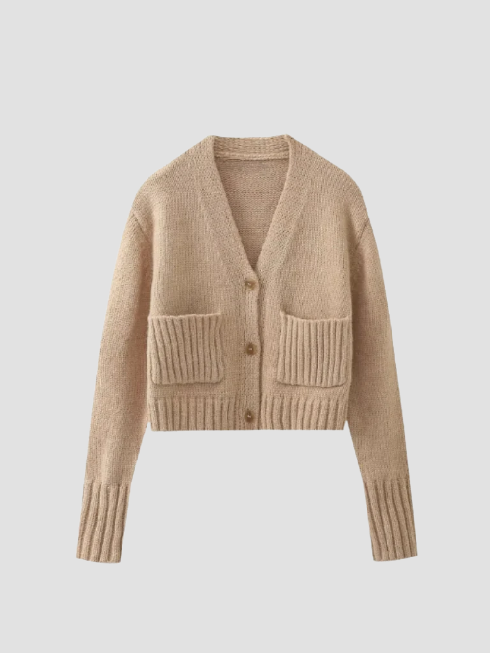 BELINDA | KARDIGAN DAMSKI | MIĘKKI DZIANINOWY Z KIESZENIAMI 0