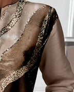 Bluza z zamkiem błyskawicznym i nadrukiem w stylu vintage 1