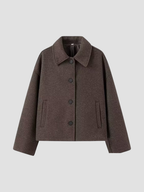 CAMILA | PŁASZCZ DAMSKI | KRÓTKI KROJ I MINIMALISTYCZNA ELEGANCJA 1