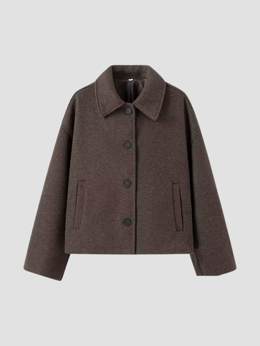 CAMILA | PŁASZCZ DAMSKI | KRÓTKI KROJ I MINIMALISTYCZNA ELEGANCJA 1