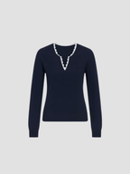 CLARA | SWETER DAMSKI | PRĄŻKOWANE DETALE I PONADCZASOWY STYL 1