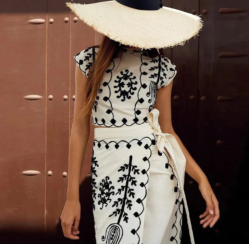 Camilla™ | Zestaw z nadrukiem, top i spódnica 3