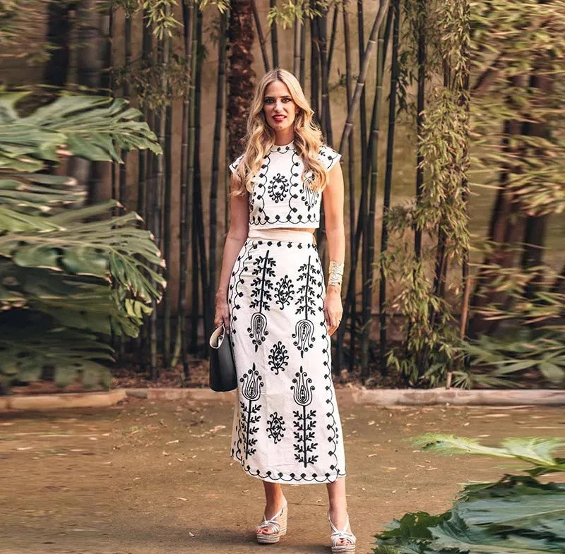 Camilla™ | Zestaw z nadrukiem, top i spódnica 6