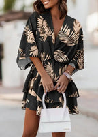 Carmen | Żywa, kolorowa sukienka z falbanką 1