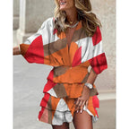 Carmen | Żywa, kolorowa sukienka z falbanką 9