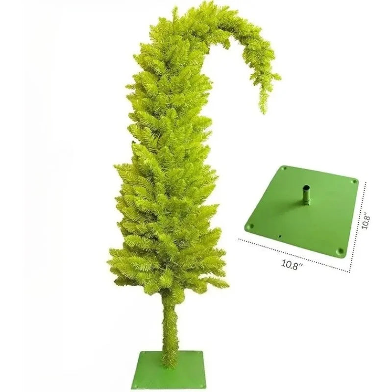 Choinka sztuczna z PVC w kształcie czapki Mikołaja, 90 cm/150 cm, dekoracja 0