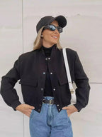 Clara | Damska kurtka bomberka z kieszeniami z przodu 5