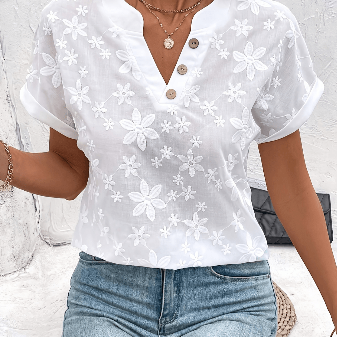 Damska bluzka w dekolcie | Buda letnia moda damska