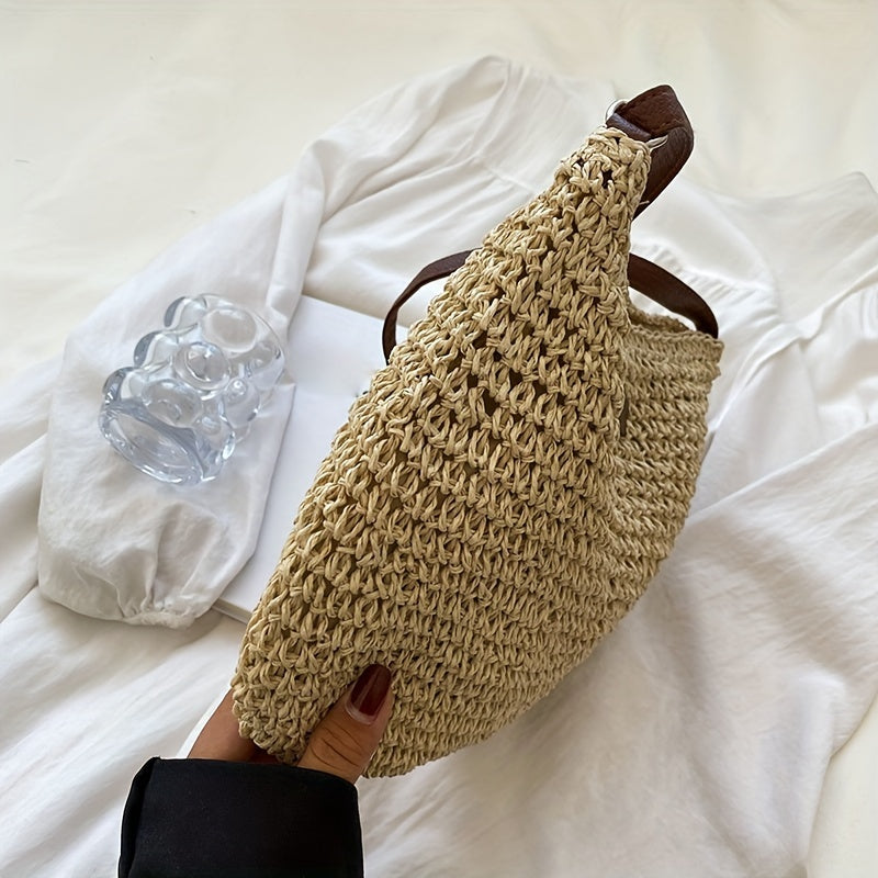 Damska torba plażowa - letnia lekkość z ręcznie tkanym stylem