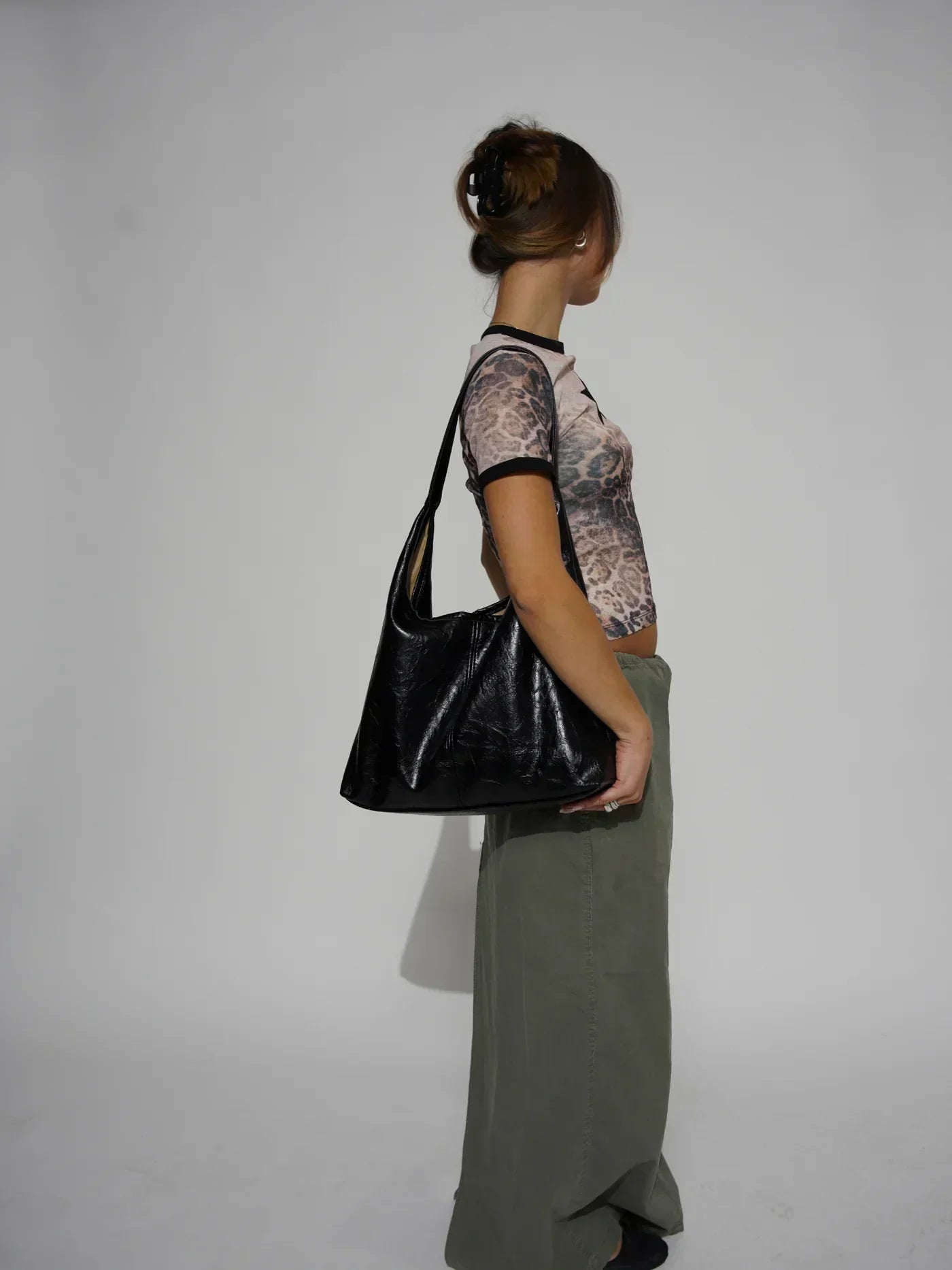 Damska skórzana torba hobo - Elegancka torba na ramię o ponadczasowym designie 3