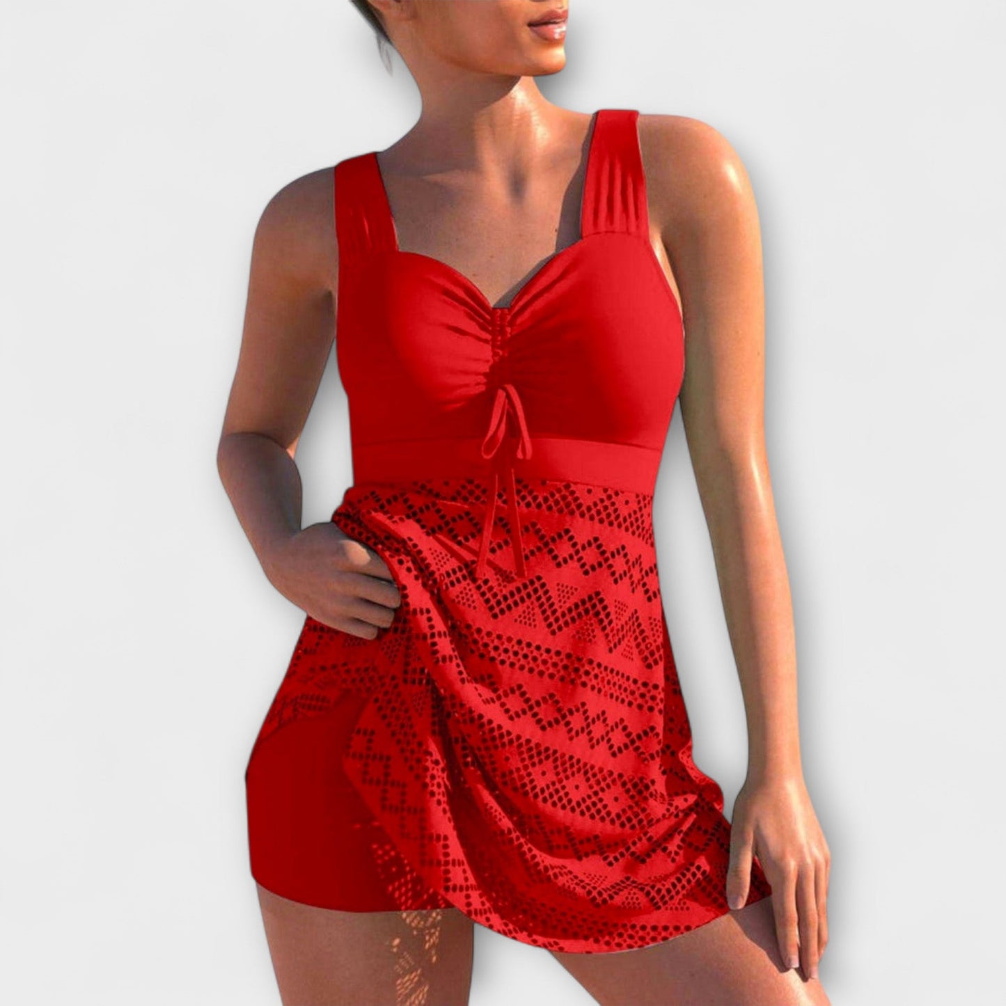 Damski Kostium Kąpielowy z Spódnicą – Stylowe pokrycie i swoboda