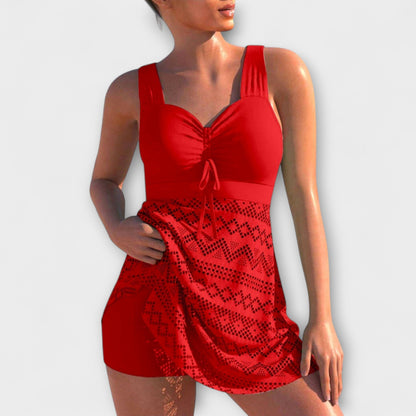 Damski Kostium Kąpielowy z Spódnicą – Stylowe pokrycie i swoboda