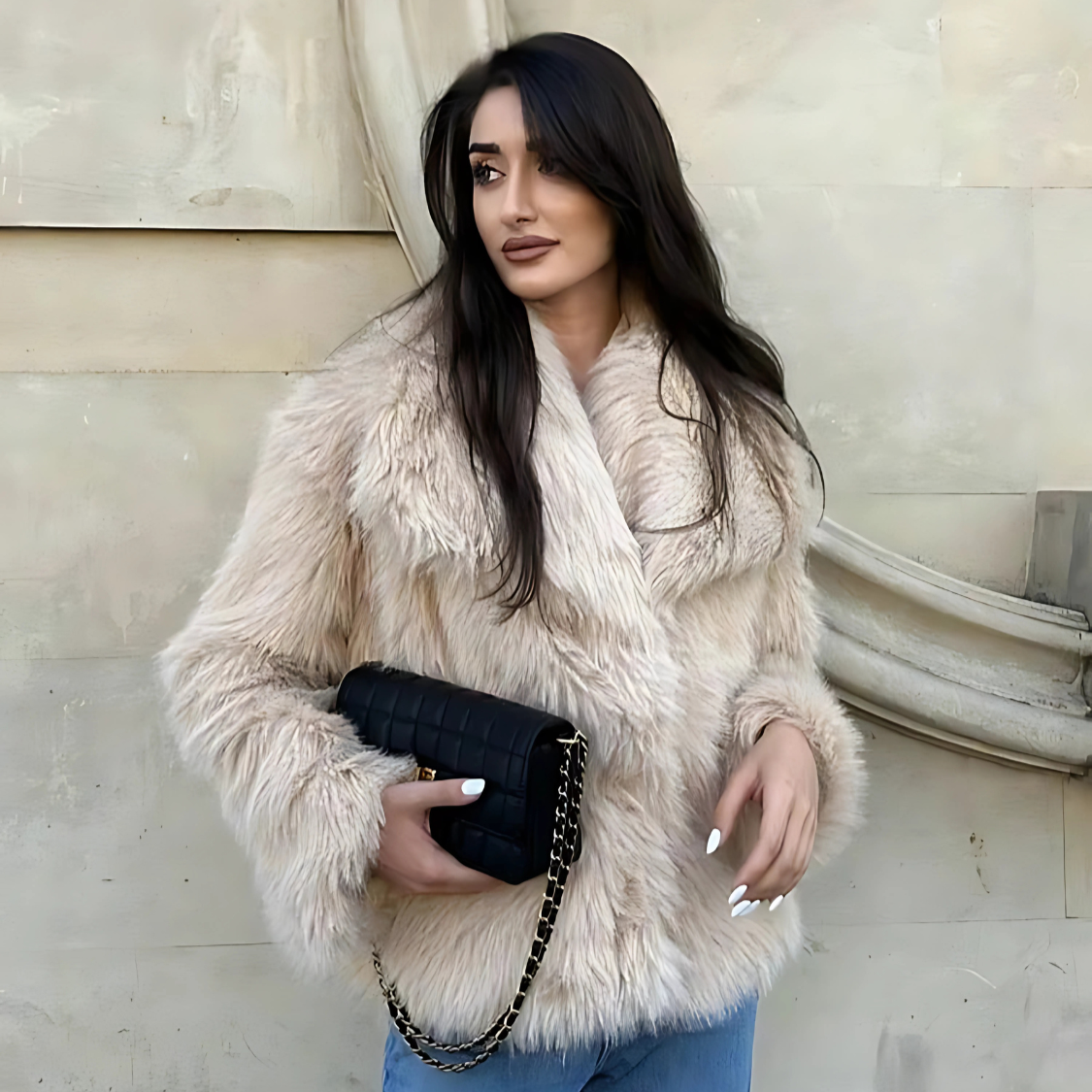 Damski Płaszcz z Futra – Ciepło i Luksus na Zimę