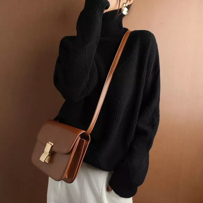 Damski Sweter – Geometryczna elegancja na chłodne dni