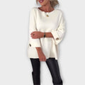 Damski Sweter Oversize z Guzikami – Elegancja i Komfort