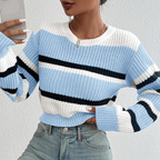 Damski Sweter w Paski – Komfort i Styl na Co Dzień