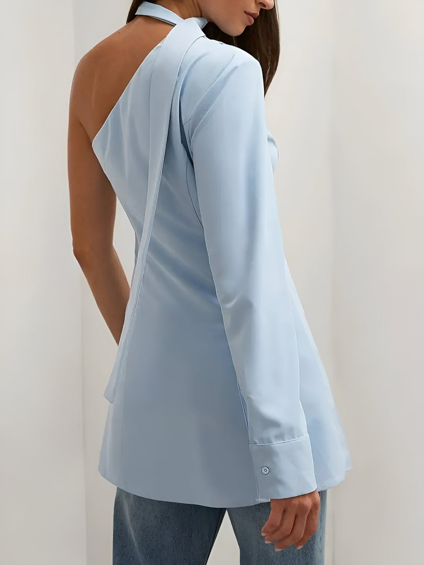 Damski Top Berlinn – Asymetria i Styl na Jedno Ramię