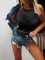 Damski koronkowy top | Kobiecy wygląd boho na ciepłe dni | Yurelia