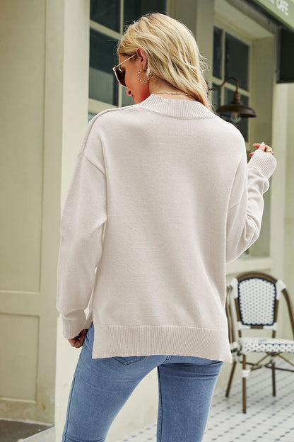 Damski sweter z nadrukiem ust – Modny i Wygodny