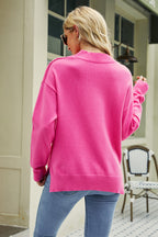 Damski sweter z nadrukiem ust – Modny i Wygodny