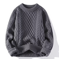 Damski sweter z dzianiny z wzorem w kable - Przytulny sweter oversize 4