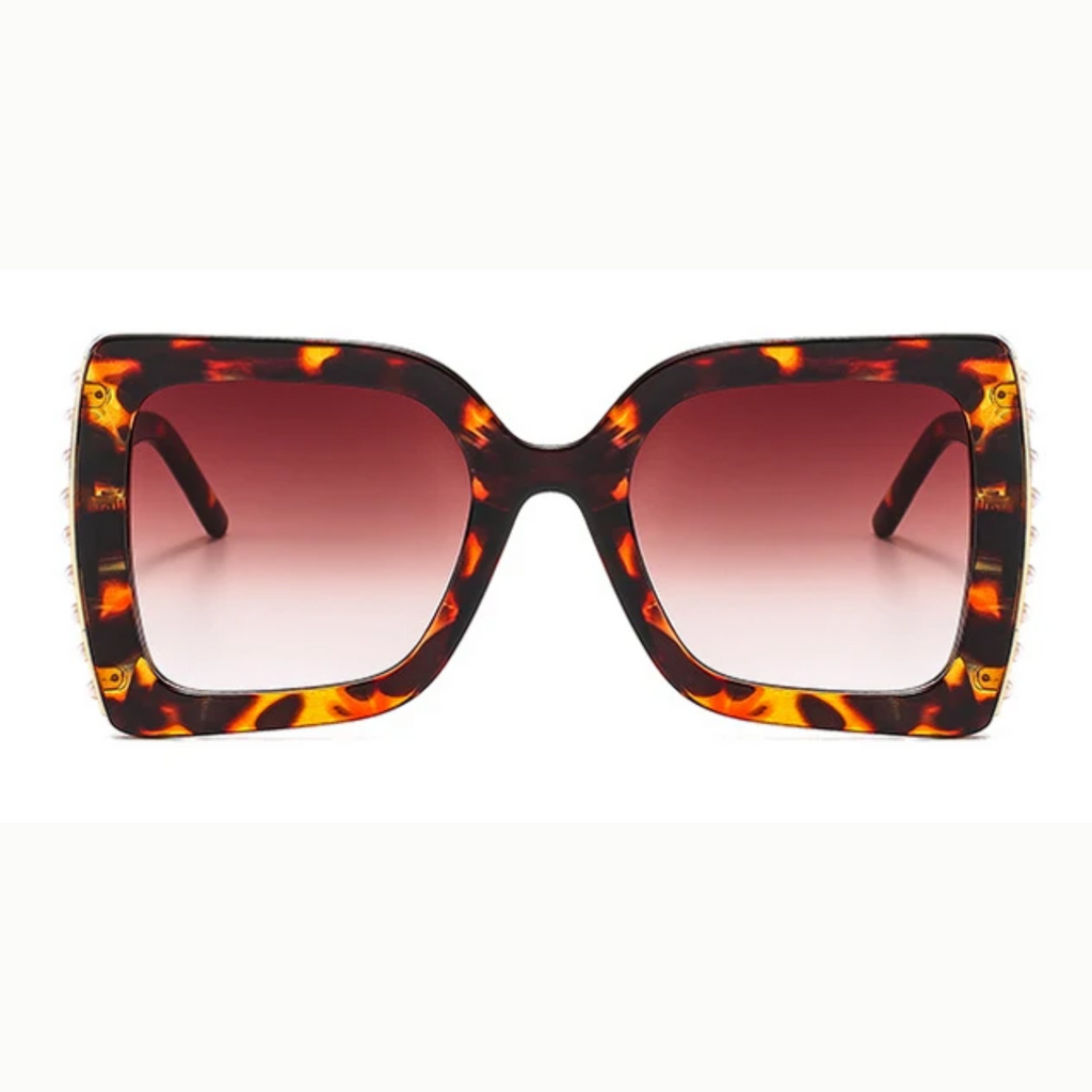 Damskie Okulary – Kwadratowe i ozdobne w eleganckim stylu