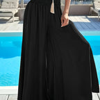 Damskie szerokie letnie spodnie | Przewiewny komfort na słoneczne dni | Siraya